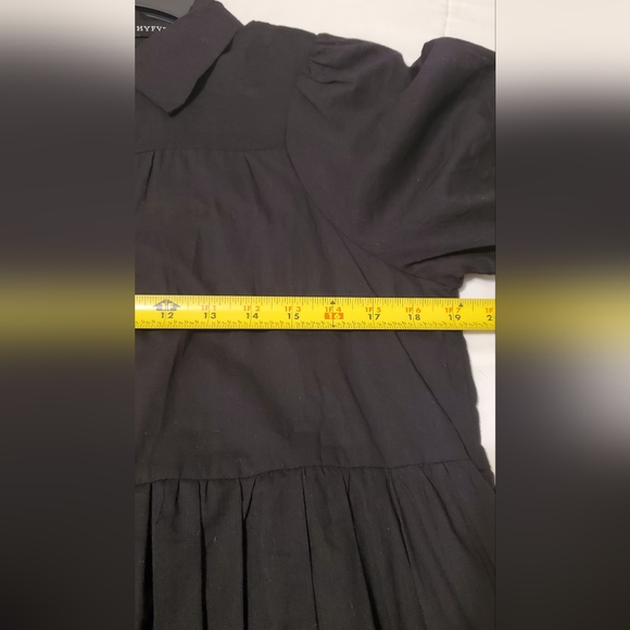 HYFVE Not your girl tiered button up mini dress. Size S - Picture 7 of 10